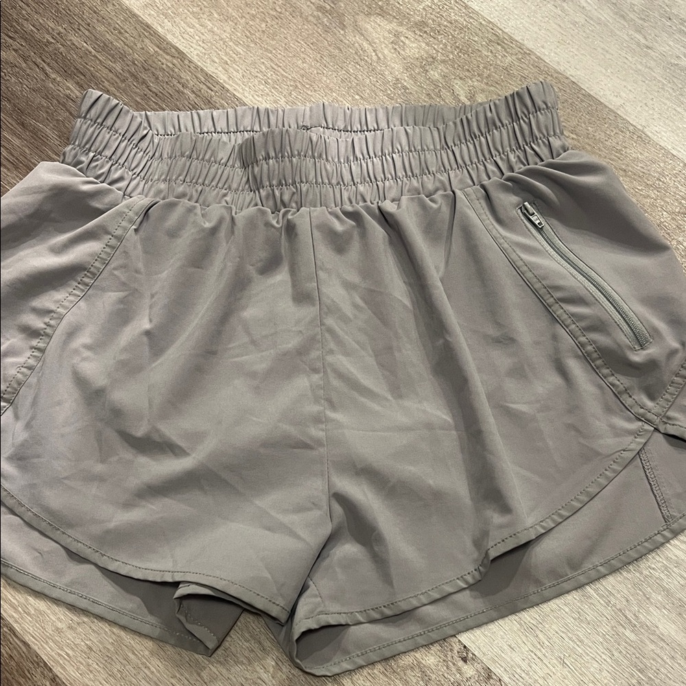 Mono B Women's Athletic Shorts in Gray